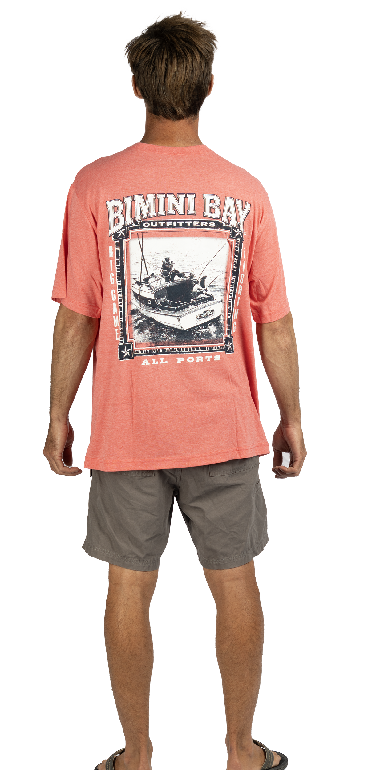 Classic Outfitters Short Sleeve Graphic Tee - All Ports Coral