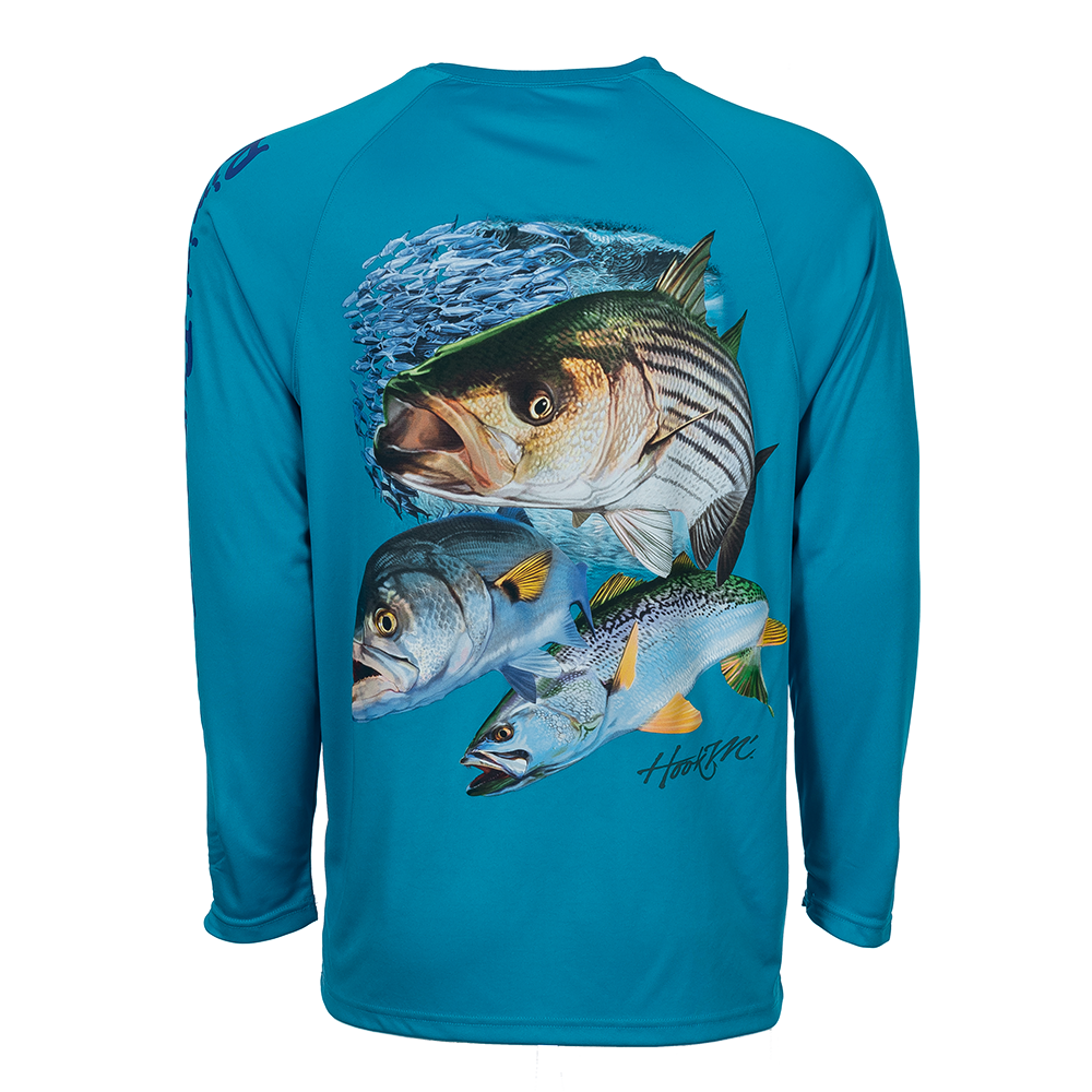 Bimini Bay Outfitters Hook M' Men's Long Sleeve Shirt - Bass Species