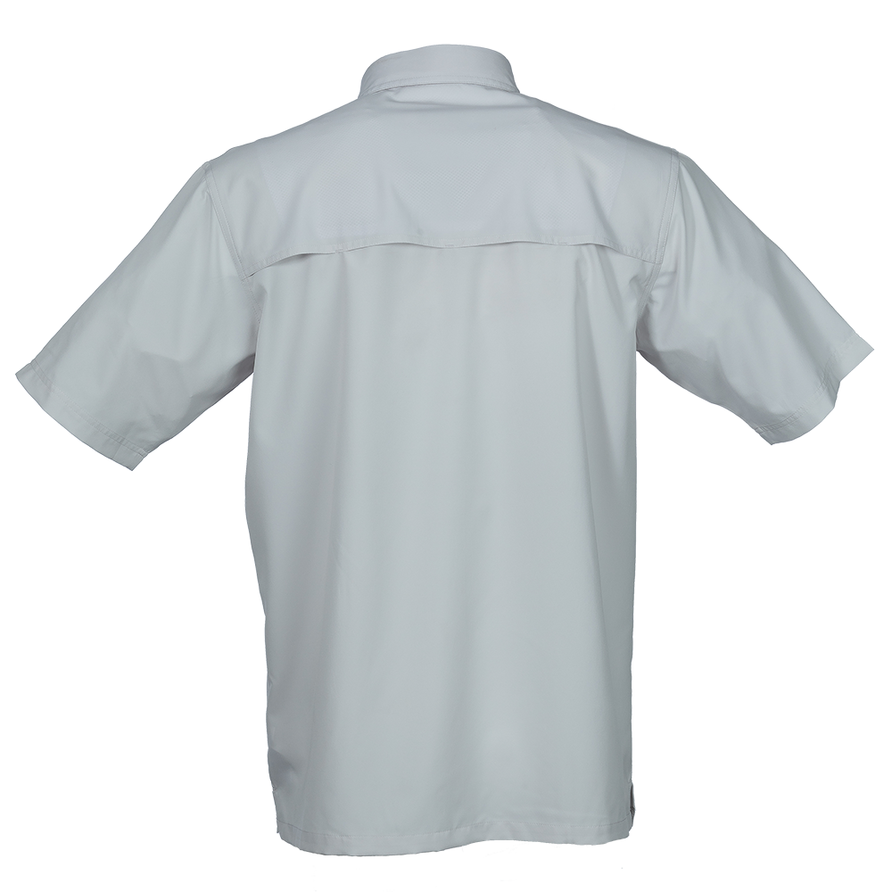 Bimini Bay Flats V Short Sleeve Fishing Shirt Aqua L