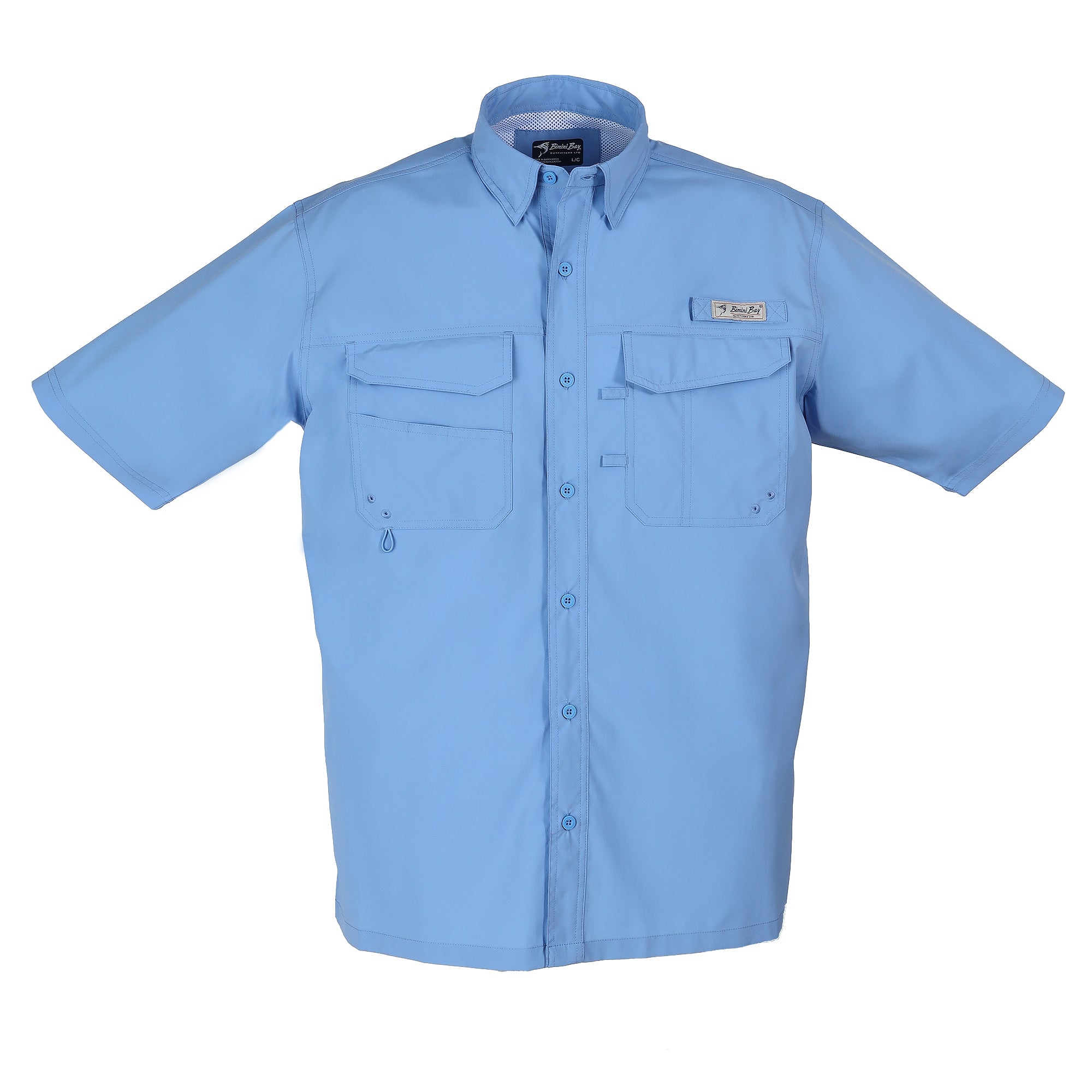Bimini Bay Outfitters Key West Men's Short Sleeve Shirt Featuring BloodGuard  Plus