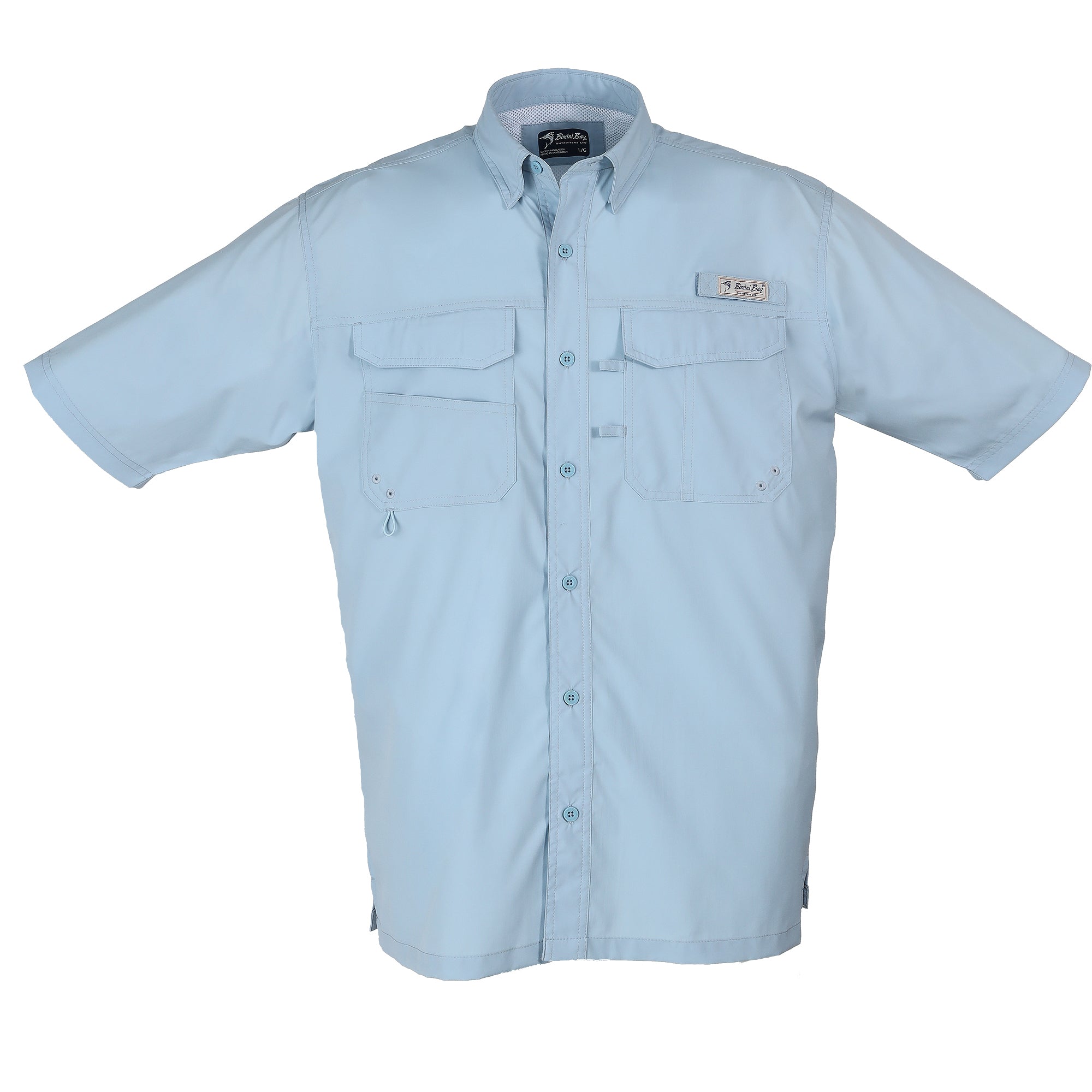 Bimini Bay Outfitters Key West Men's Short Sleeve Shirt Featuring  BloodGuard Plus