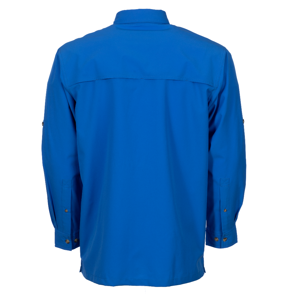Bimini Bay Deep Sea Blue Camo Long Sleeve Shirt, S