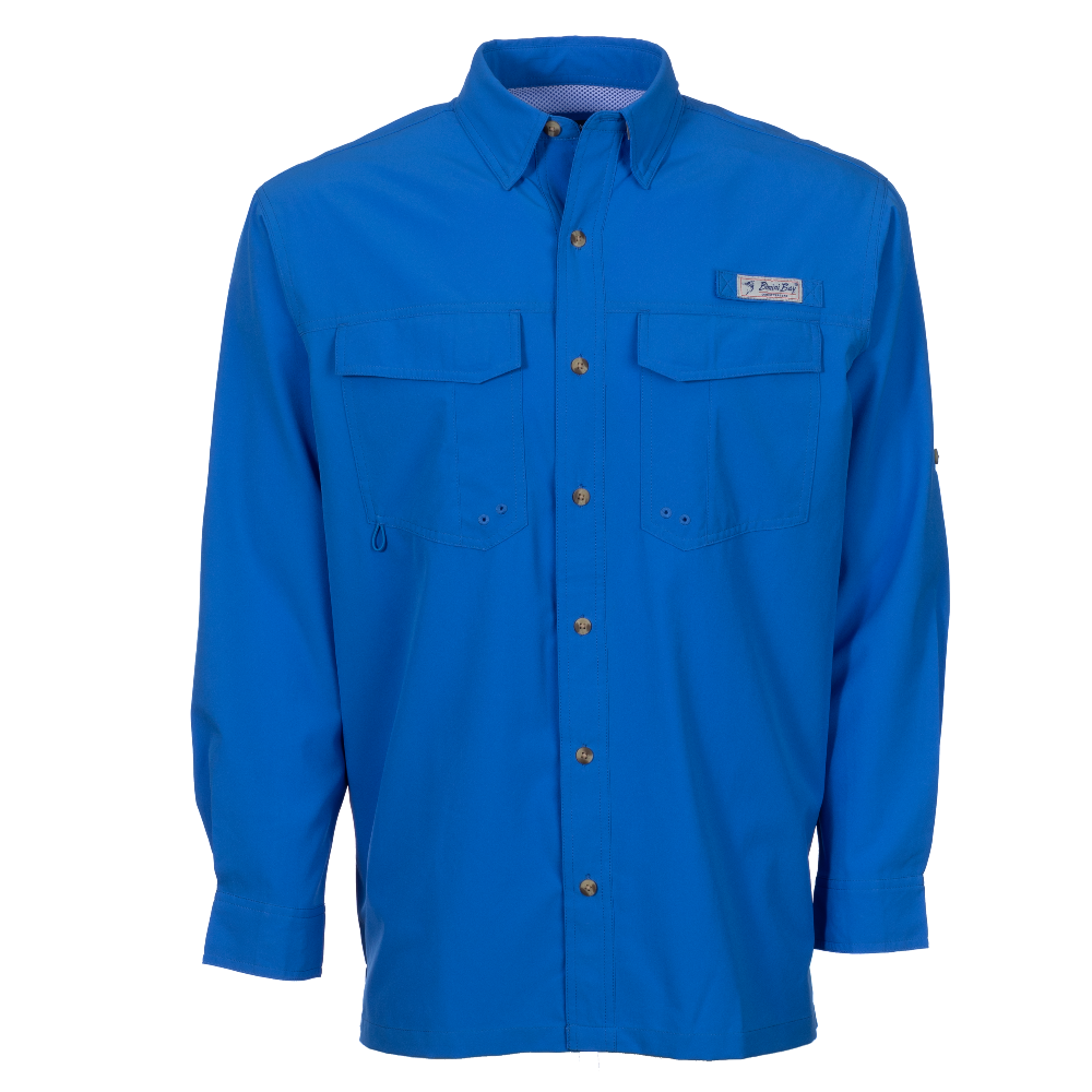 Bimini Bay Outfitters Flats V Men's Long Sleeve Shirt Featuring