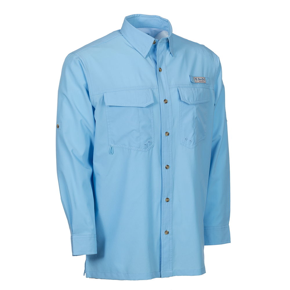 Bimini Bay Outfitters LTD Bimini Flats V Men's Long Sleeve Fishing Shirt Featuring BloodGuard Plus