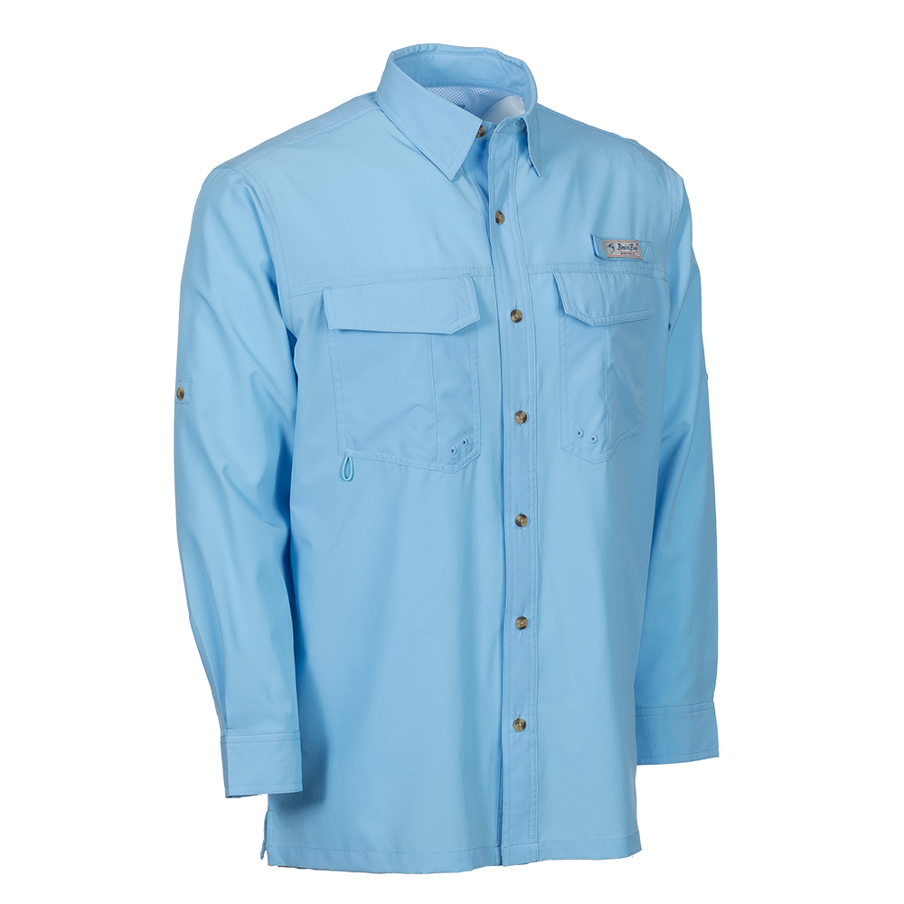 Bimini Bay Outfitters Flats V Men's Long Sleeve Shirt Featuring BloodGuard Plus Fishing Shirt