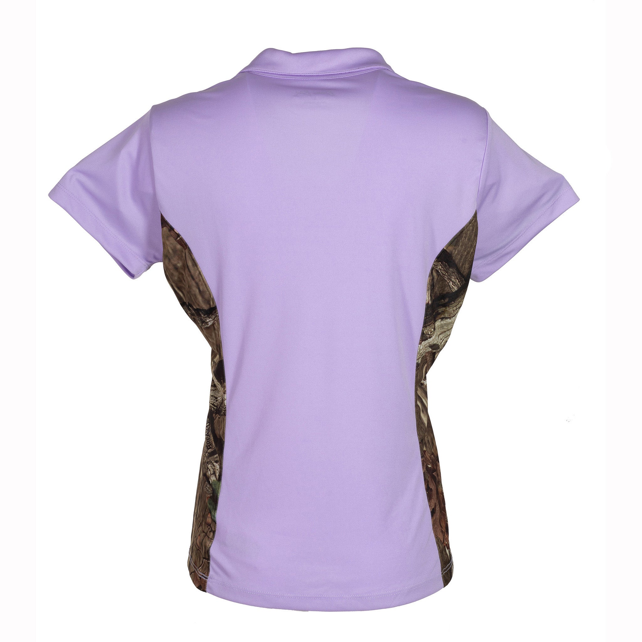 Bimini Bay Outfitters Mossy Oak Women's Short Sleeve Polo with Camo Insert